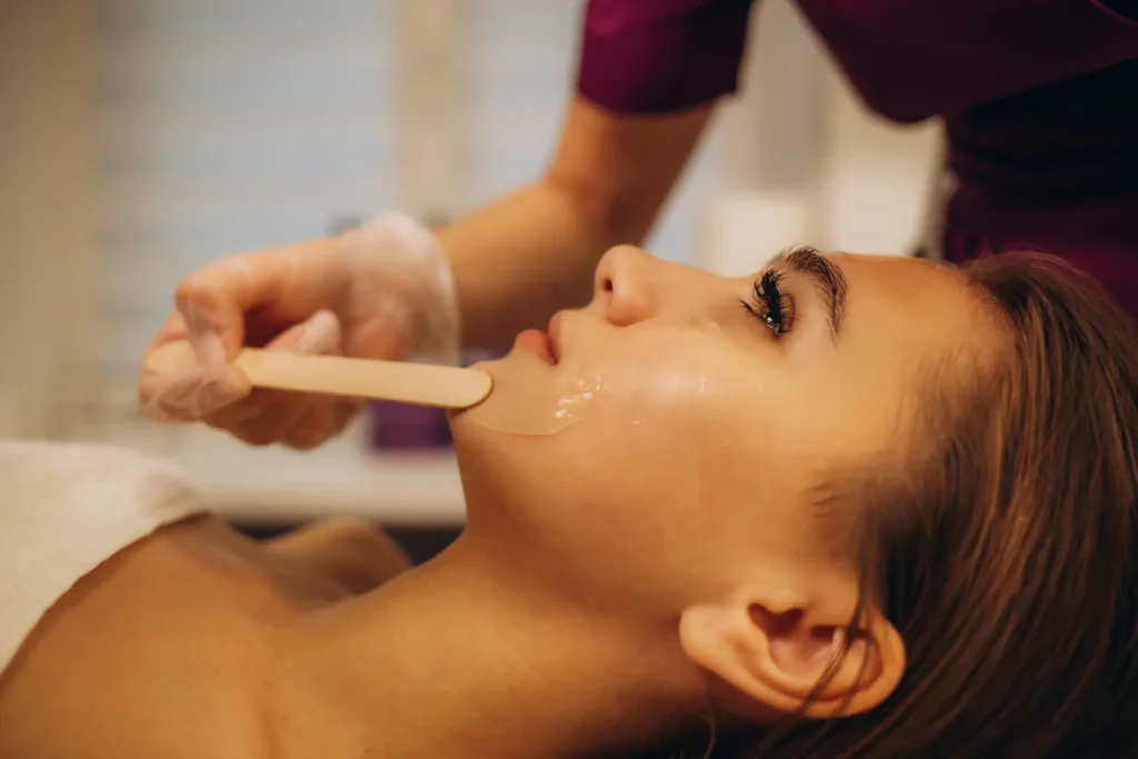 Facial waxing